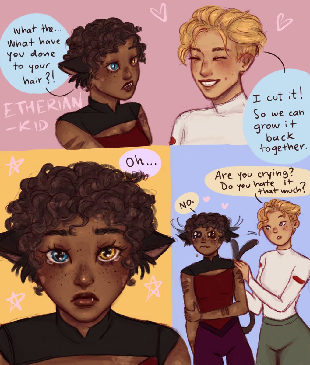etherian_kid's tweet photo. haven't had a lot of time to draw lately so here's a short catradora comic

#spop #shera #fanart https://t.co/Vv2dKH6XHy