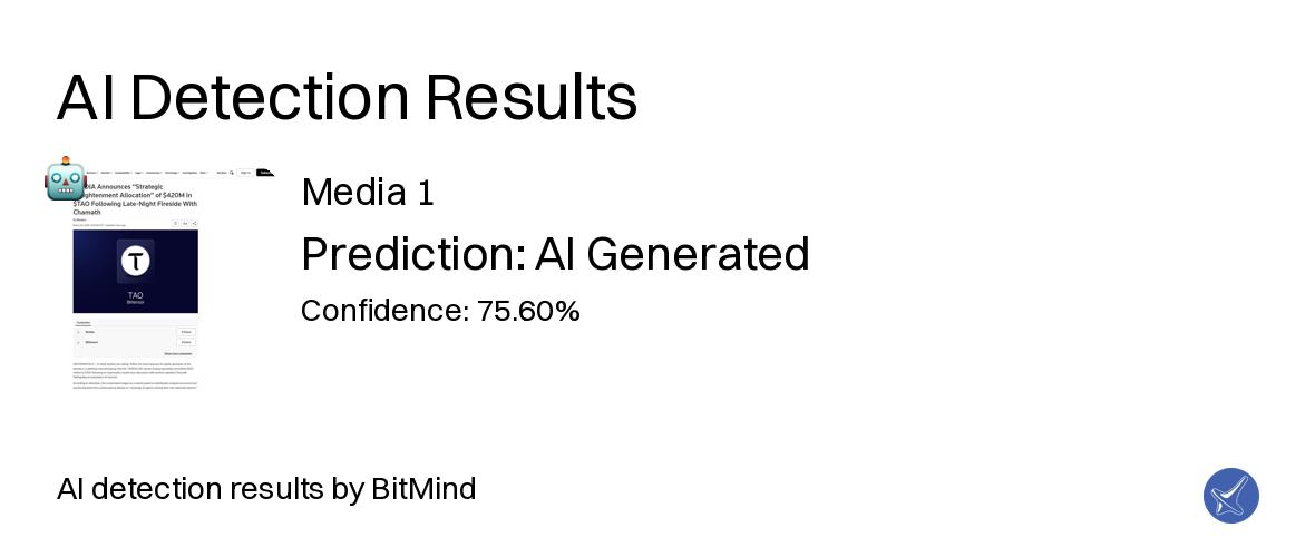 BitMind Deep Fake Detection tweet media