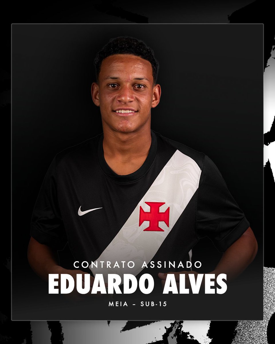 vascobase's tweet image. ✍️ Vasco firma contrato de formação com o meia Eduardo Alves para o Sub-15

➡️ Saiba mais em Vasco.com.br

#BaseForte
#VascoDaGama