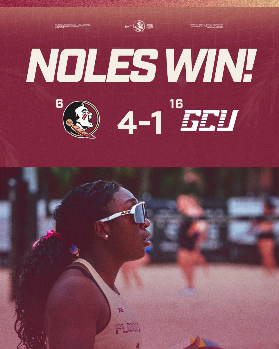 FSU Beach Volleyball tweet media