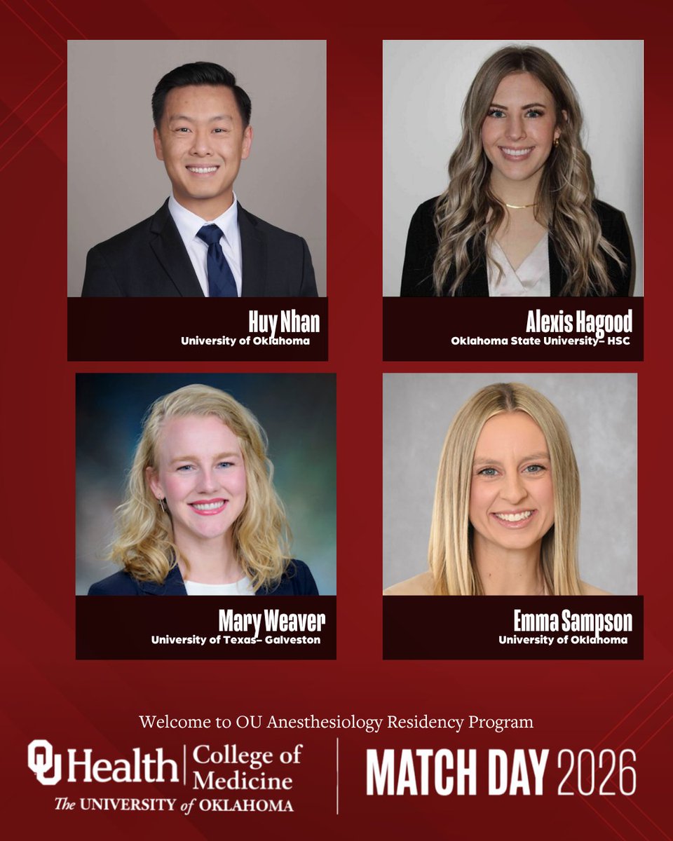 OU Anesthesiology Residency Program tweet media