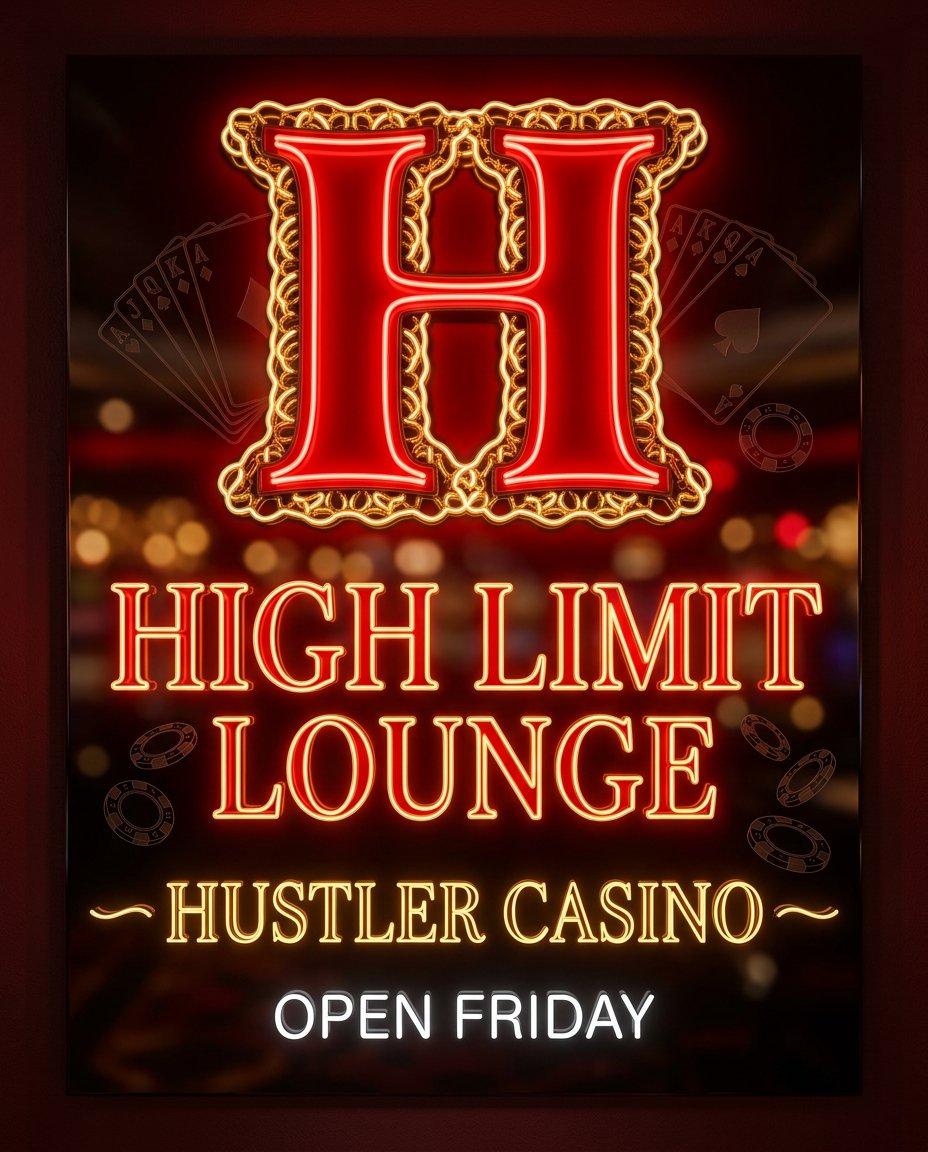 High Limit Lounge Hustler Casino tweet media
