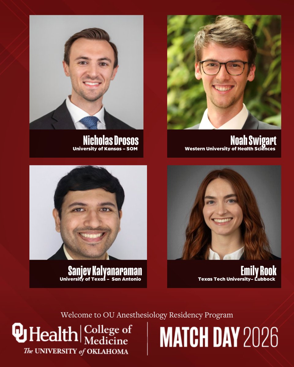 OU Anesthesiology Residency Program tweet media