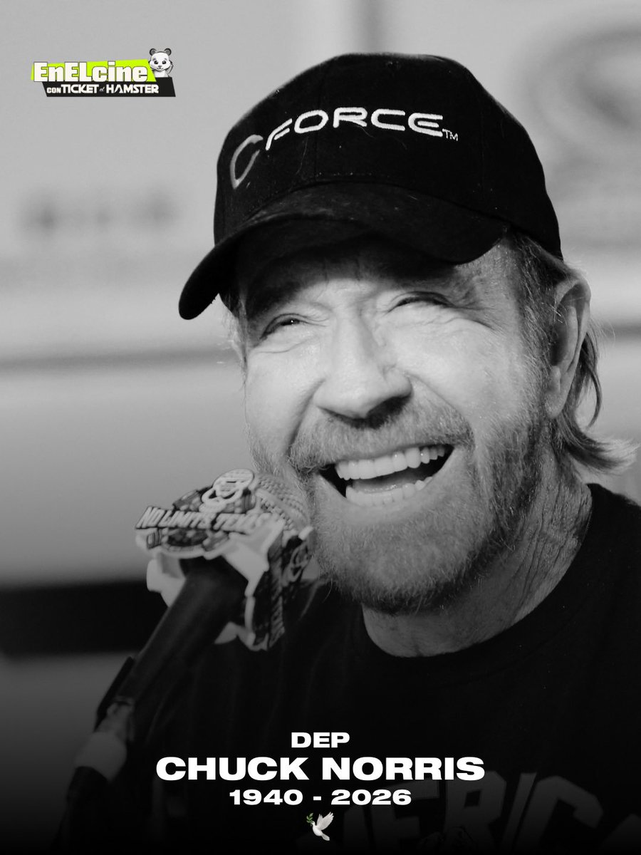 ticketelhamster's tweet photo. DEP Chuck Norris 🕊️

El hombre que no hacía lagartijas… empujaba al mundo hacia abajo.

Leyenda del cine, ícono de acción y protagonista de los mejores memes de internet. Su legado es eterno, porque Chuck no se va… solo deja de estar en este plano.

Gracias por tanto, Chuck 🖤

#ChuckNorris #RIP #Leyenda #TicketElHamster