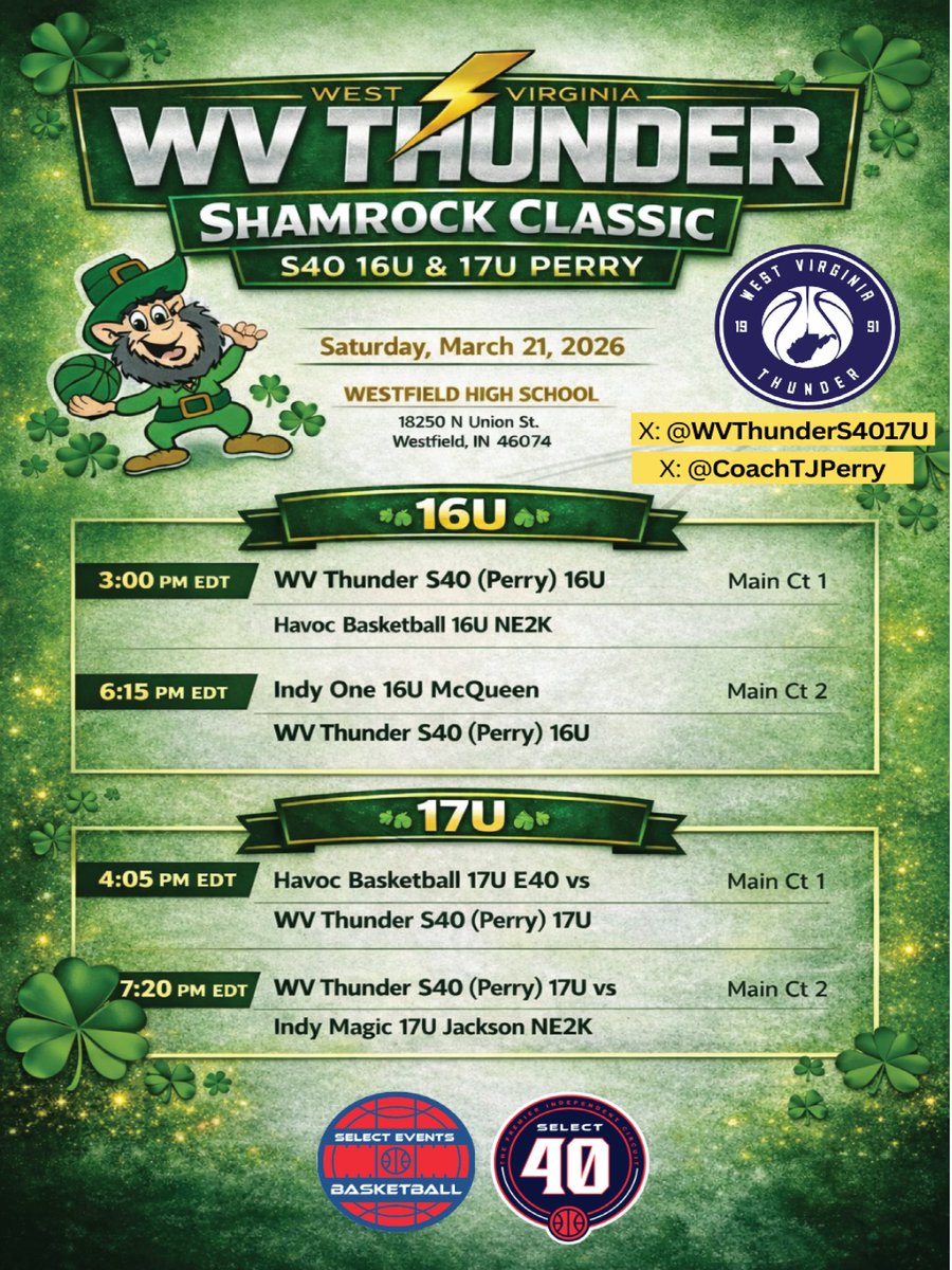 West Virginia Thunder S40/P24 16U & 17U (Perry) tweet media