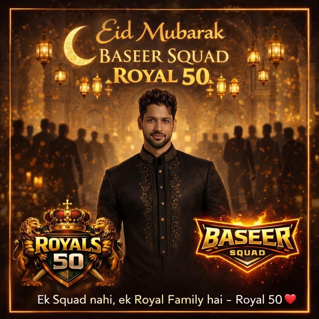 ChandniJos69366's tweet photo. i am feeling very privilege to be the part of #baseersquad and #royals50
you all guys either friends or brothers and sisters all are like family to me always stand beside u for @Baseer_Bob 
eid mubarak meri pyari family ko 
alaah bless all ☪️♑🌜🔥🙏
#baseerali https://t.co/48S1vLTOyO