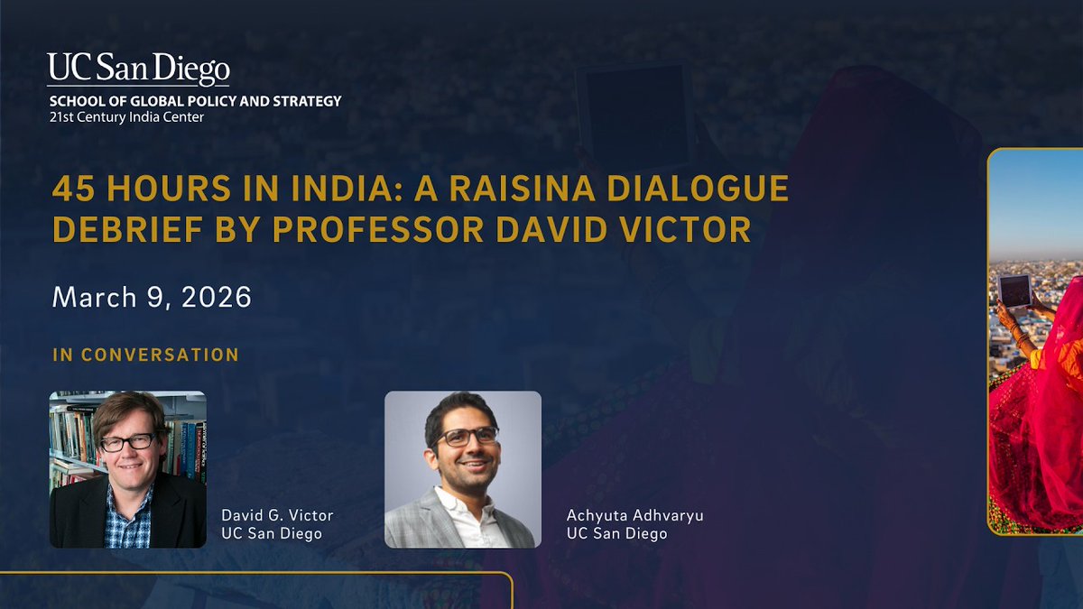 UC San Diego School of Global Policy and Strategy tweet media