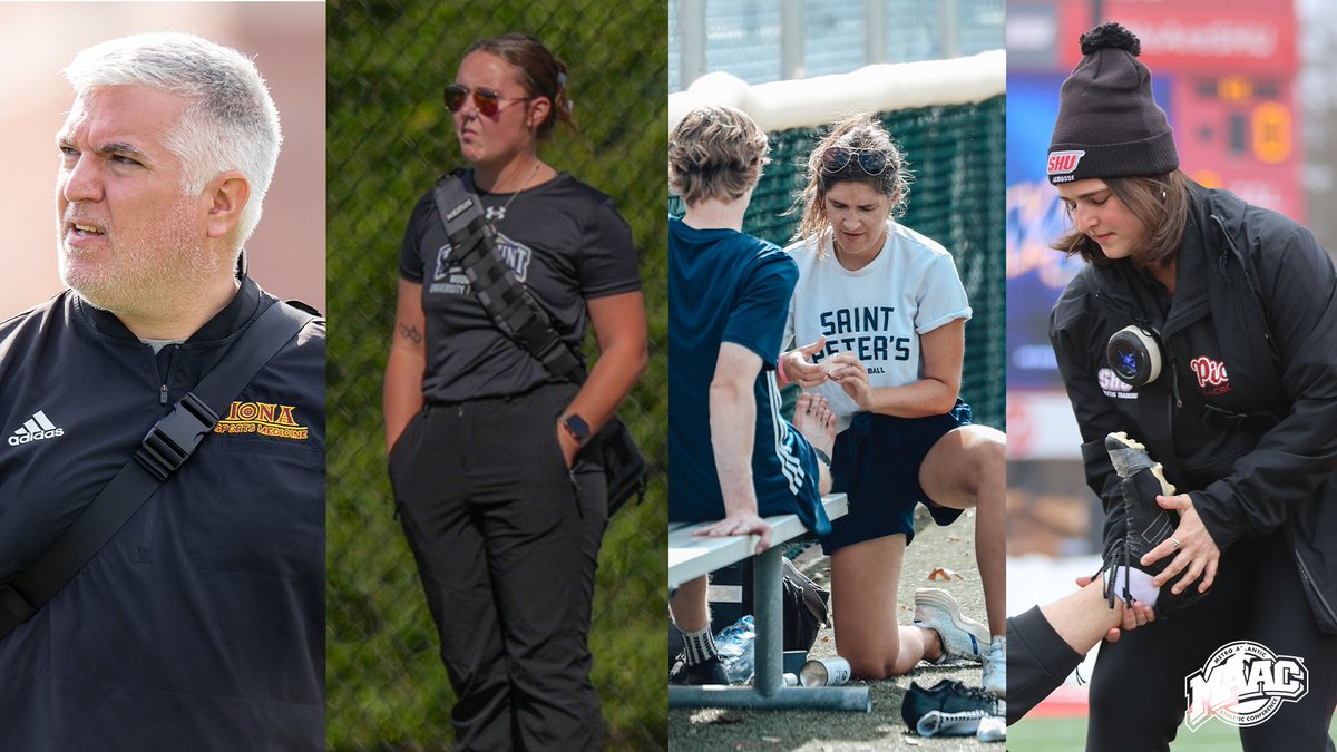 MAACSports's tweet image. Celebrated all month. Appreciated all year.

Thank you to our athletic trainers for the long hours, the unseen work, and the constant care you provide to MAAC student-athletes.

#NATM2026 x #CareYouCanCountOn x #AthleticTraining