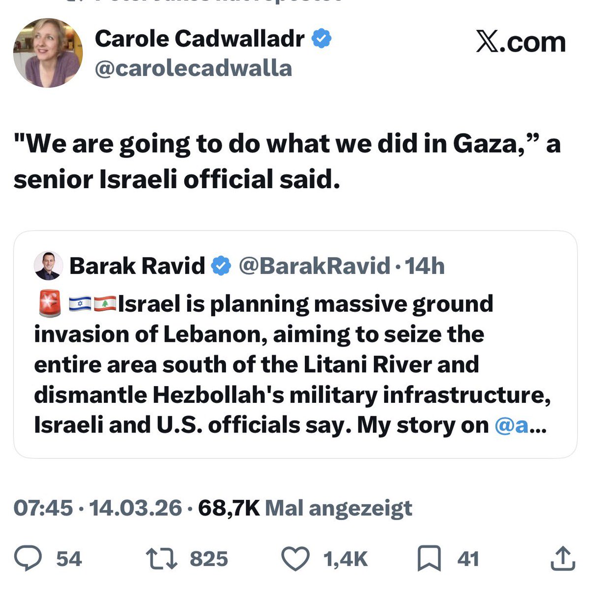 rumeliobserver's tweet photo. 👇 Attacking Lebanon. 

Latest displacement number: over one million in just two weeks.

That is the whole Saarland!
Or all of Cologne.

@DMiliband @carolecadwalla @mahamyahya https://t.co/3gj0BlnMZy