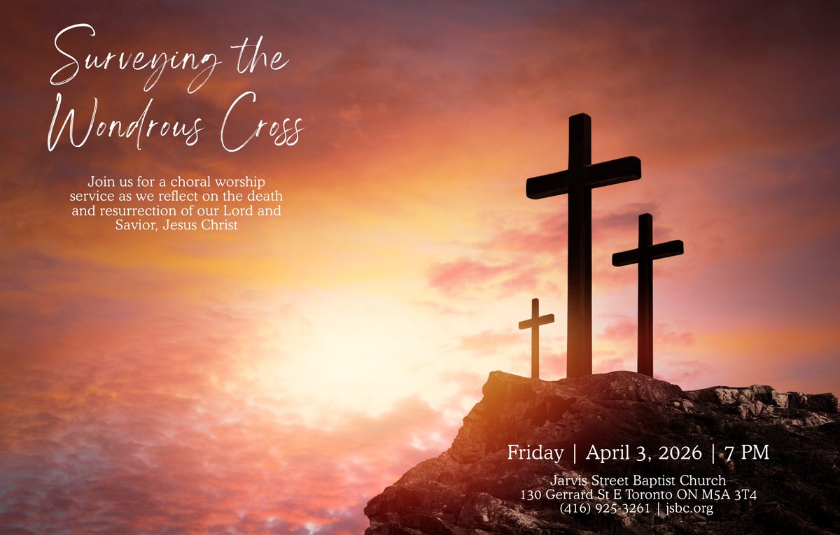 JSBChurch's tweet photo. Please join us for our Good Friday Cantata on Friday, April 3rd at 7 p.m. Everyone is welcome. There will be refreshments after the service.

The service will be live streamed on our YouTube channel for those who cannot attend in person. https://t.co/0Dfw7RNjnj