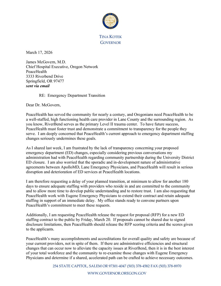aaeminfo's tweet photo. We thank @GovTinaKotek for calling for transparency and accountability.

That shouldn’t be a bold ask in emergency medicine. But too often, the system makes it one. Rushed decisions and closed-door deals don’t lead to better care.

We’re not staying quiet. #EmergencyMedicine https://t.co/ql75LUpGik