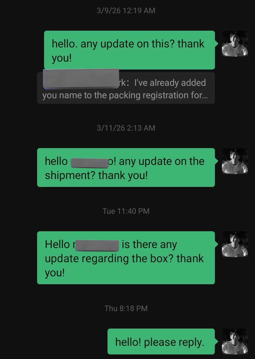 onyourc_art's tweet image. hello! wala pa rin po reply si consol po. pero minemessage ko po sya and nag-message na rin po ako sa wechat nya. apologies po. thank you! 

#jaupdates