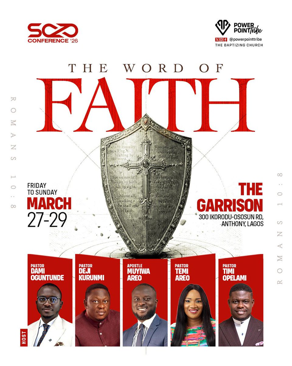 Countdown begins!
Days to go until #SOZO2026
This is not just another conference…
This is a DIVINE ENCOUNTER.
Come expectant. Leave transformed.
#SOZO2026