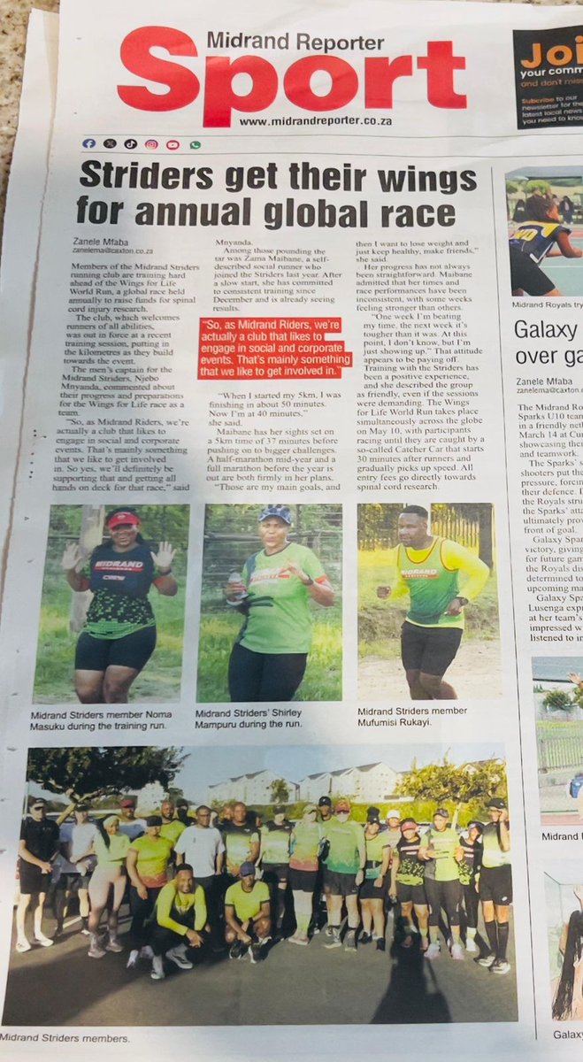 Midrand Striders tweet media