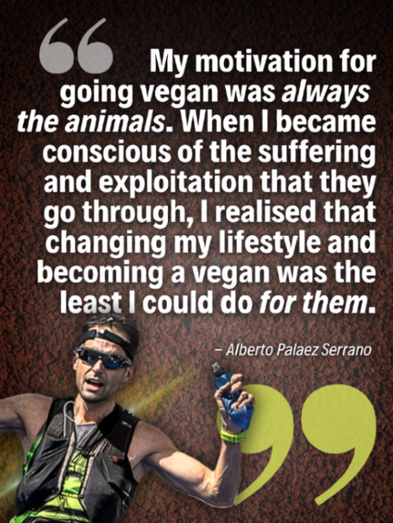 teamveganfta's tweet image. Always for the animals 💯💪

Alberto is a seasoned ultramarathon runner with 12 marathon and ultramarathon victories to his name - including winning the prestigious 'Ultramarathon of Lanzarote' three times. 🙌

#veganathletes #plantpower #veganrunners