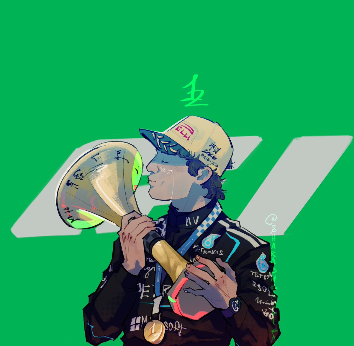 Uliotto1's tweet photo. Kimi Raikkonen win 🥳
#kimiantonelli #f1 #f1art #formula1 https://t.co/pXaiekmWlH