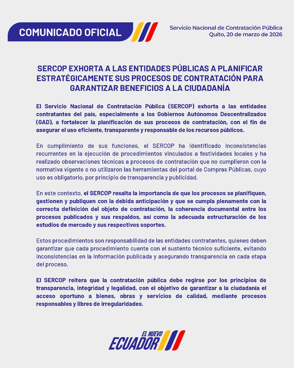 SERCOP 🇪🇨 tweet media