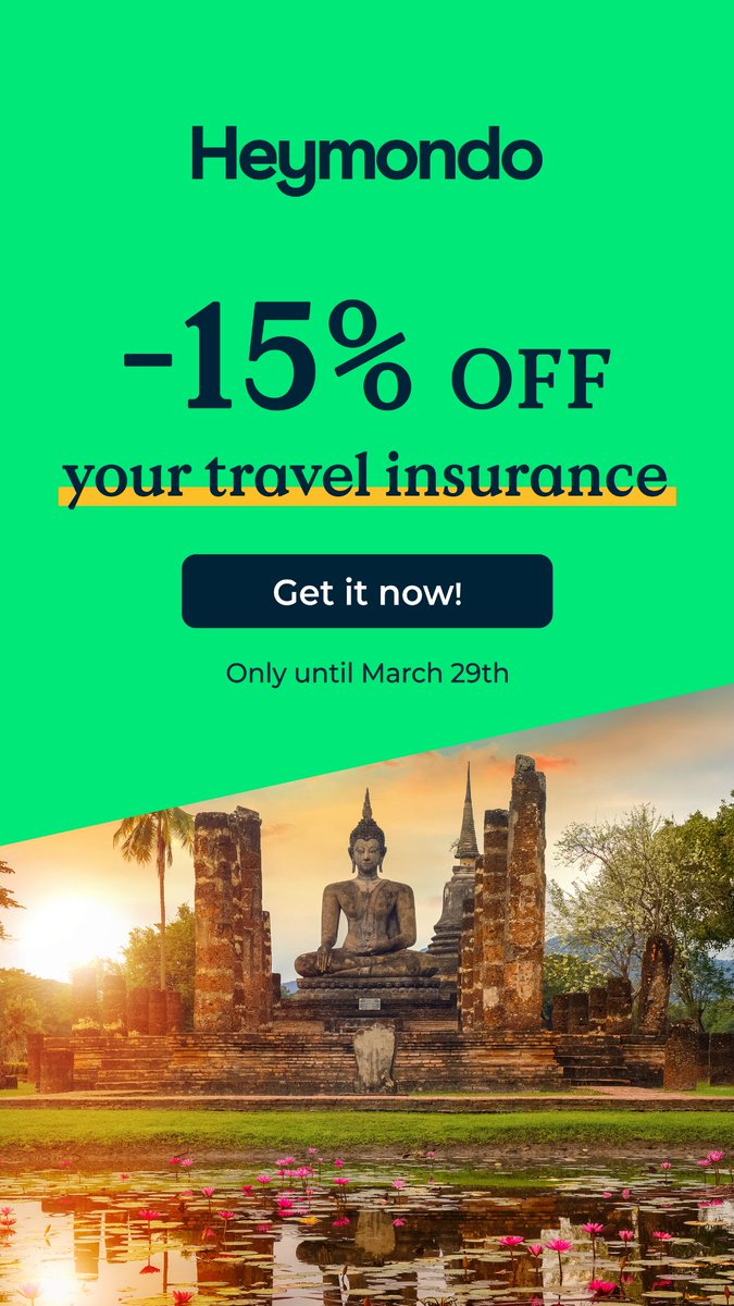 ThatLadyFromEU's tweet photo. Planning a trip? Click on the link to get -15% discount your Travel Insurance, regardless of the travelling dates! 💰 ✈️
https://t.co/VLHzyzgv2s https://t.co/7b0Igf3ugH