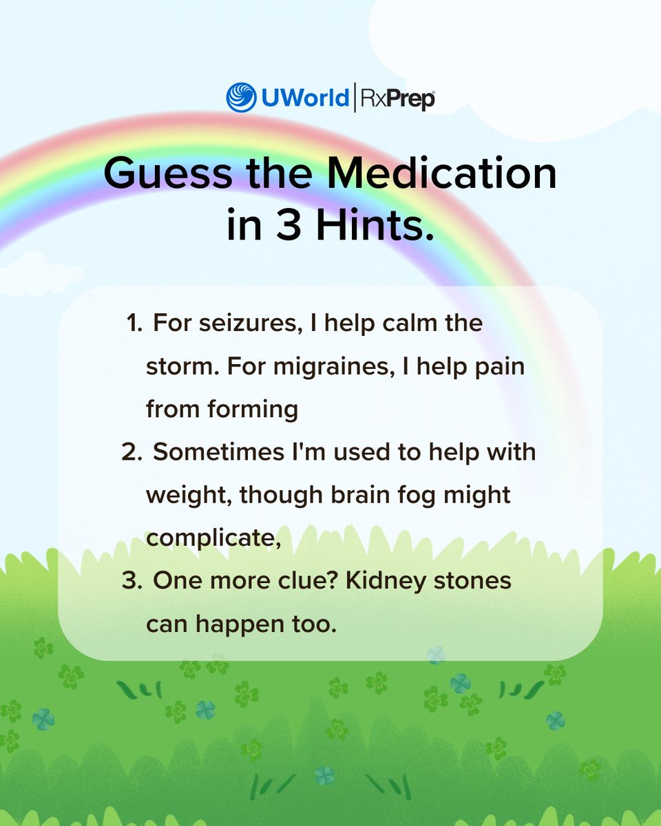 🍀 Guess the Medication! 🍀

Follow us to test your pharmacy knowledge all year long!