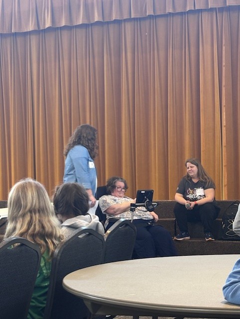 CedarLakeKY's tweet image. Thanks to Teri and Carla for sharing all about AAC ( augmentative and alternative communication) to St Patrick Catholic School recently.  They did a great job presenting about the importance of communication for all! cedarlake.org #speechtherapy #AACusage #aacdevice