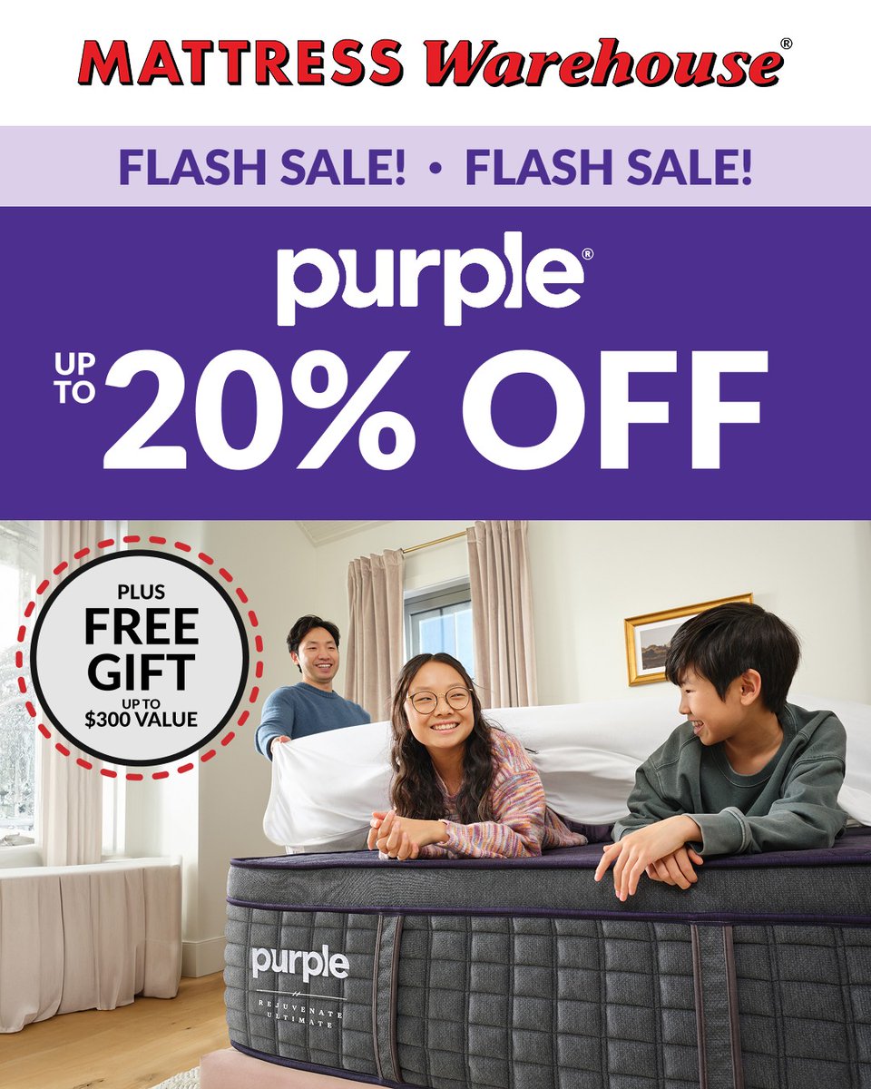 Mattress Warehouse tweet media