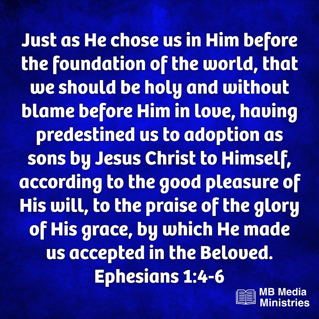 tweets_mb's tweet image. You were chosen before the foundation of the world. You were predestined for adoption. You’re accepted in the Beloved…..all because of Jesus
Do you choose to be a part of His family? 

#Chosen #Adoption #ChildOfGod #JesusChrist #Love #Grace #Praise