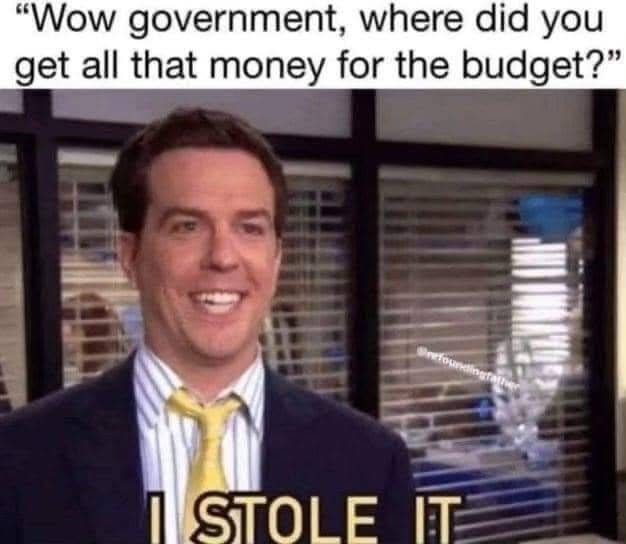 LibertarianInst's tweet image. #TGIF #FridayFunny #TaxSeason #Taxationistheaft #ourmoneyisnotreal #whatareweworth #FIATisFAKE