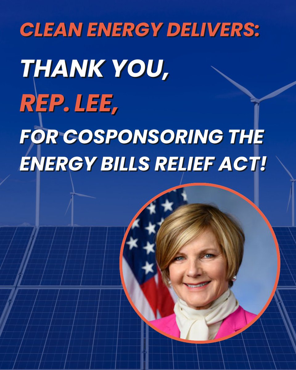CleanAirMoms_NV's tweet image. Thank you @RepSusieLee   for cosponsoring the Energy Bills Relief Act, a common sense investment in #healthiercommunities, more affordable energy, and a brighter future for #ourchildren.

#energybill