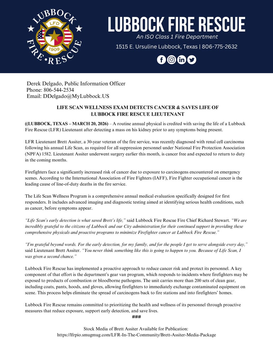 Lubbock Fire Rescue tweet media