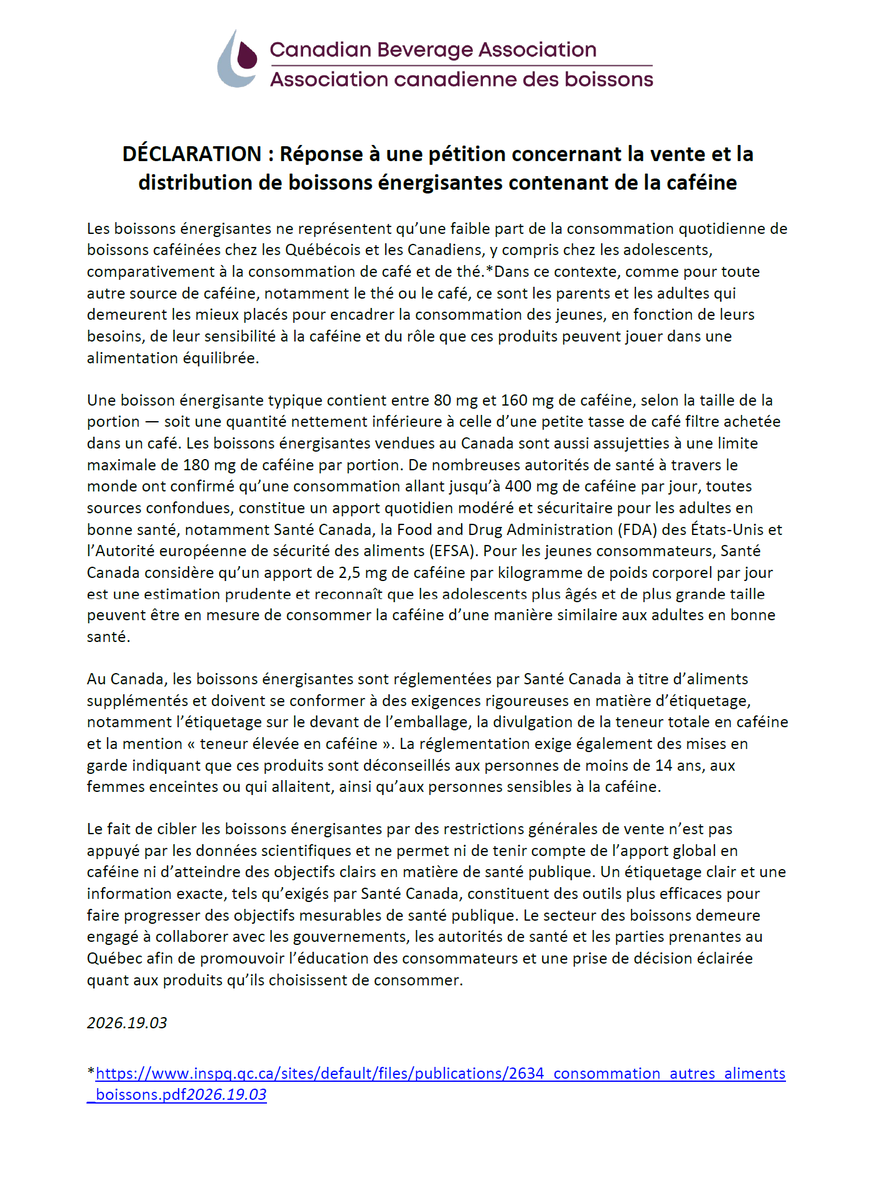 Canadian Beverage Association tweet media