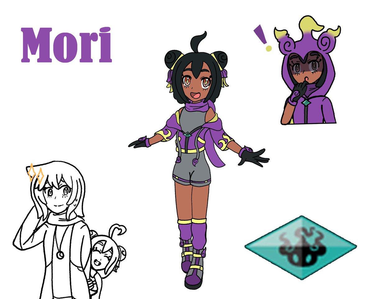 So many people are making PokeHumans!!! I just want Mori to be friends with them so bad!!!!!🥺💜