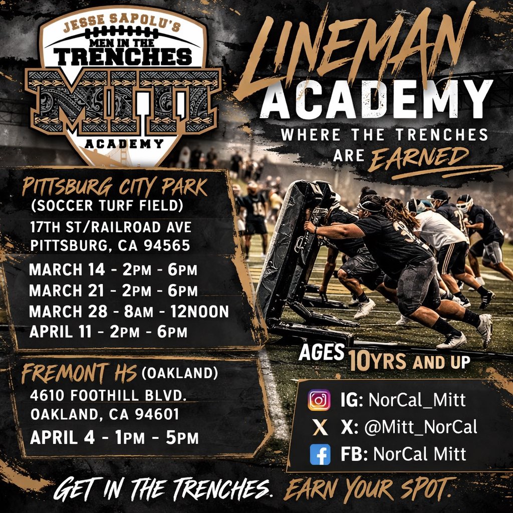 NorCal M.I.T.T. (Men In The Trenches) Academy tweet media