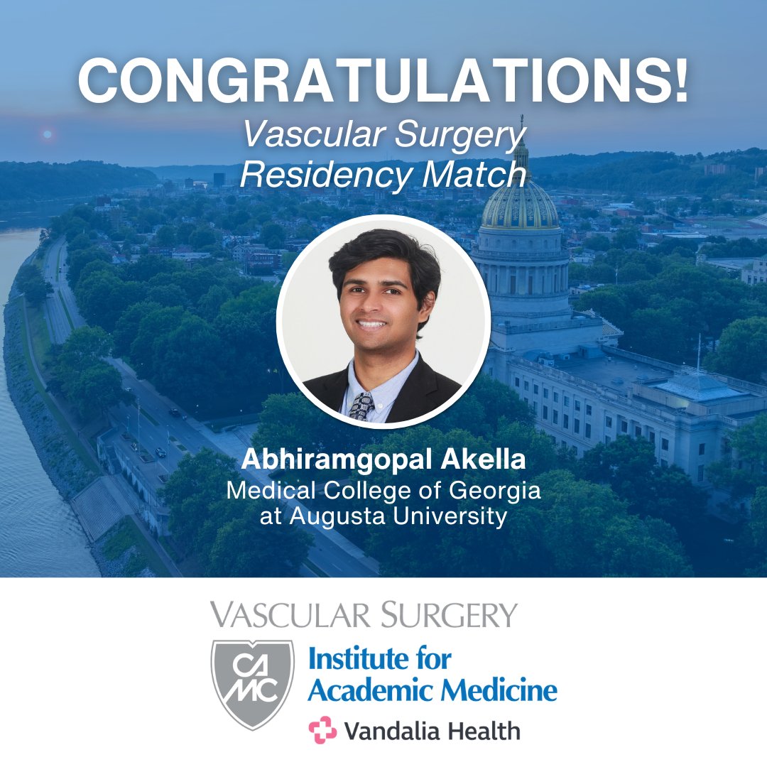 CAMC Vascular Surgery Residency and Fellowship tweet media