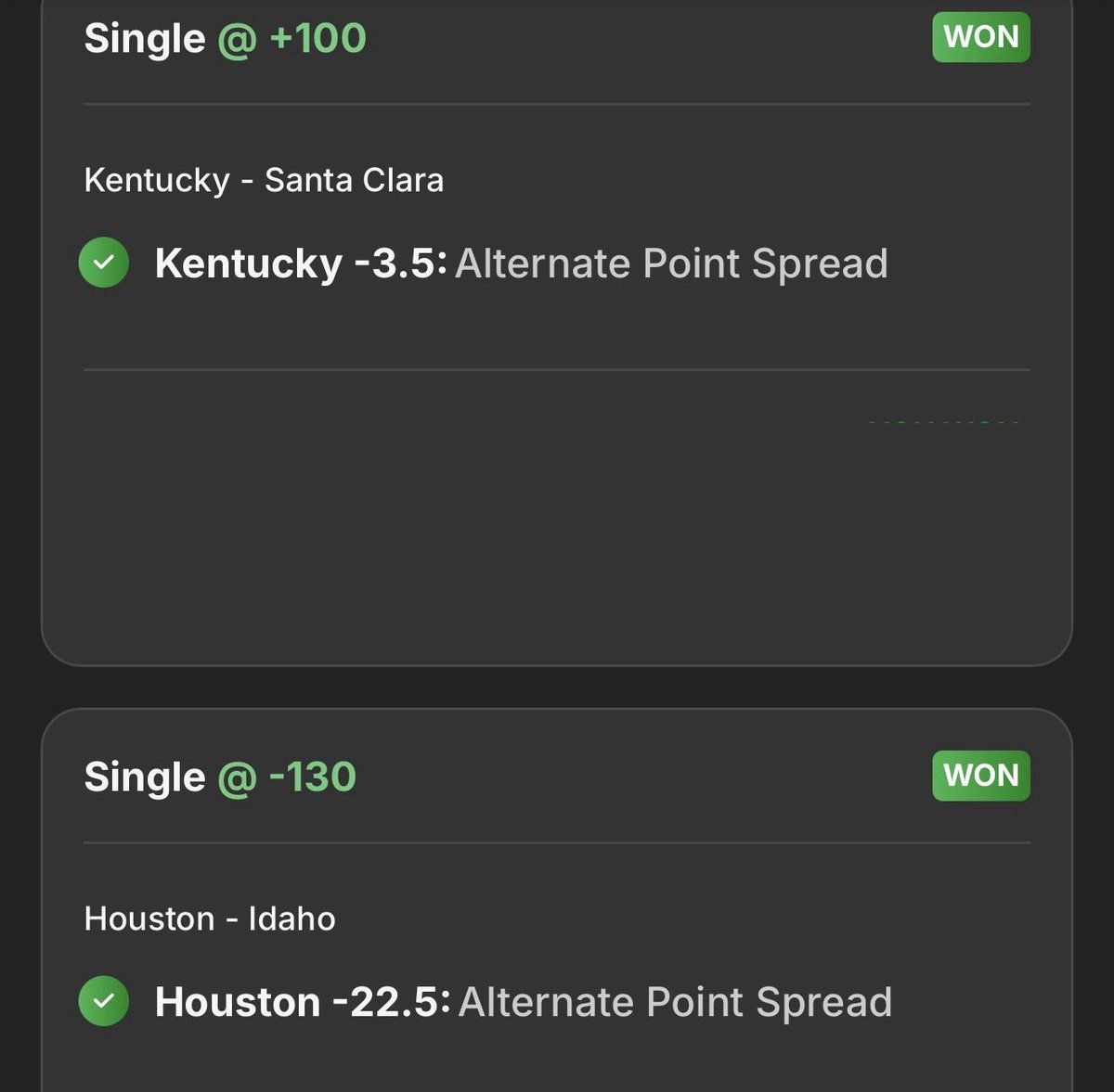 SmileyYYC's tweet photo. @jimrome โall I do is win win win with @bigheadbets โ
Ask that Robert dude how his bets are going?
Thank you, James Kelley ๐๐ฝ๐๐ฝ
#LetHeadCook #JimRomeonX #MarchMadness @A_Hahdee @Producer_Tom @LecheLorn https://t.co/dOY8nIZtvU
