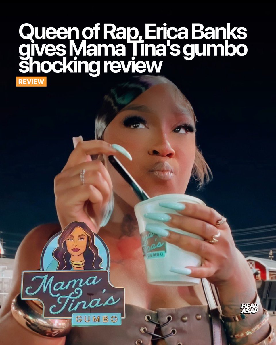 hearasap's tweet image. 👉 Follow @hearasap for more 

Beyoncé’s mother, Mama Tina Knowles gumbo continues to make headlines this time, its Rap Queen, Erica Banks checking in and giving us a shocking but honest review of the viral gumbo

#ericabanks #mamatina #tinaknowles #beyonce #gumbo