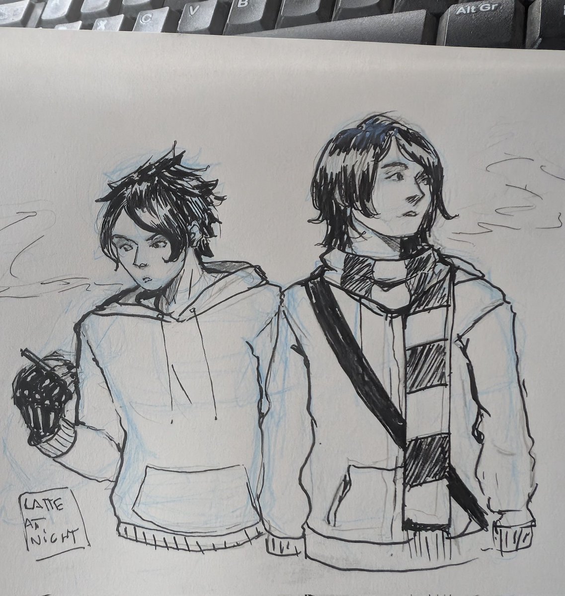 Dibujando frerard en horario laboral