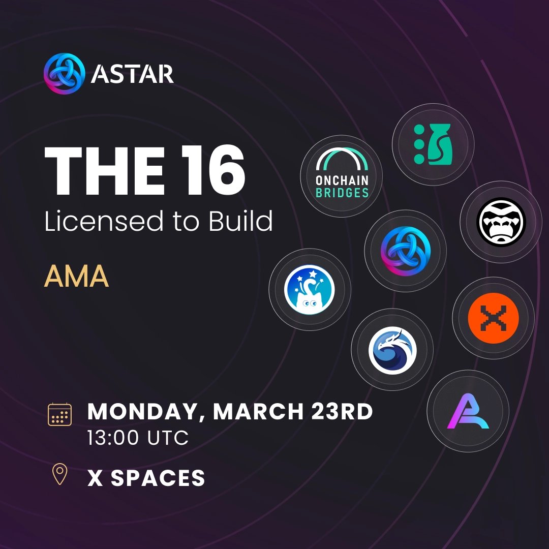AstarSoneium_ES's tweet photo. 🎙️ ¿Cómo se construye en el Period 007 de dApp Staking?
7 proyectos de The 16 se unen en un X Spaces para compartir cómo están abordando este nuevo ciclo en Astar Network.
🗓 23 de Marzo.
🕐 13:00 UTC.
🔗 https://t.co/7j8ePlZZAi
¡Los esperamos!
#AstarNetwork #Crypto #Web3 https://t.co/gUufOaYFNF