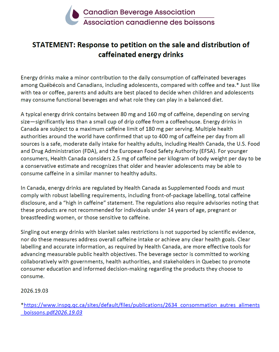 Canadian Beverage Association tweet media