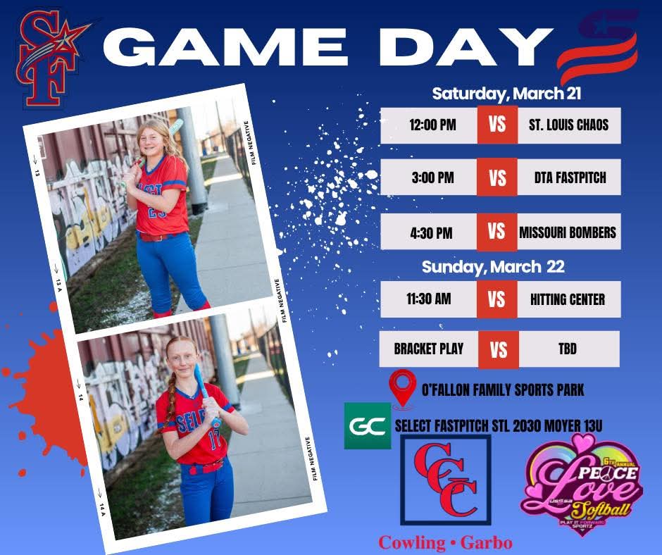 selectfp2030stl's tweet photo. Our season kicks off this weekend! ❤️🥎

@ejonesrockchalk https://t.co/hQ5mmNQmt2
