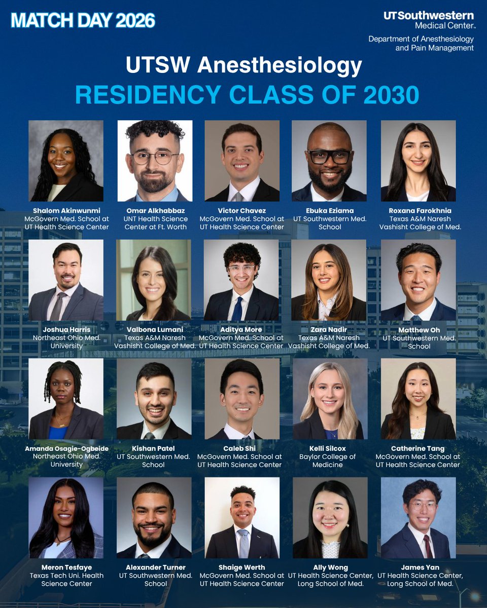 UTSW Anesthesiology tweet media