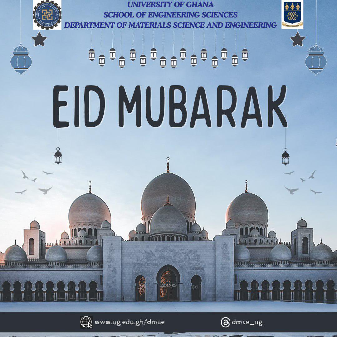 Eid Mubarak from the Materials engineering department🕌🎊