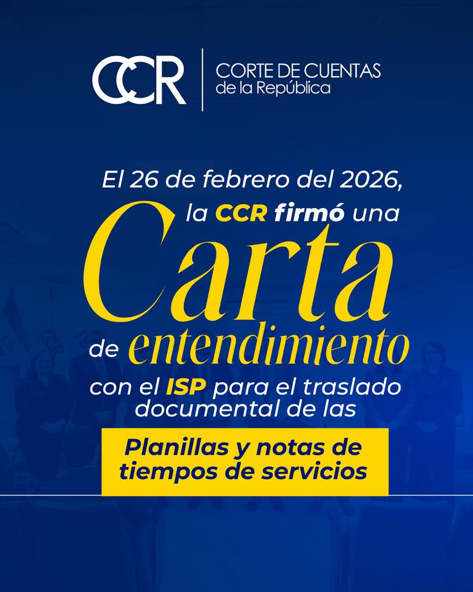 Corte de Cuentas de la República tweet media