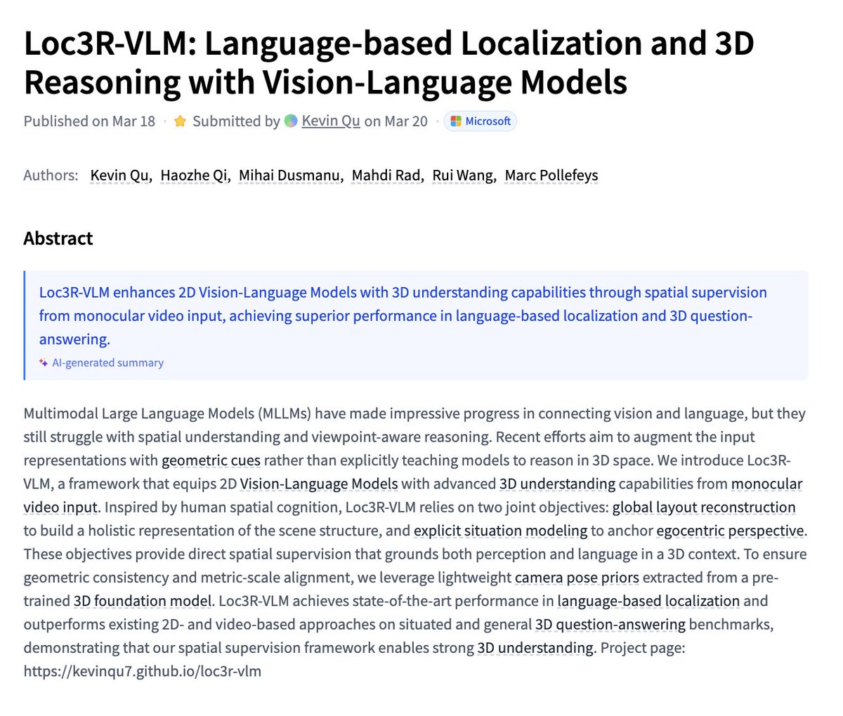 Loc3R-VLM abstract screenshot