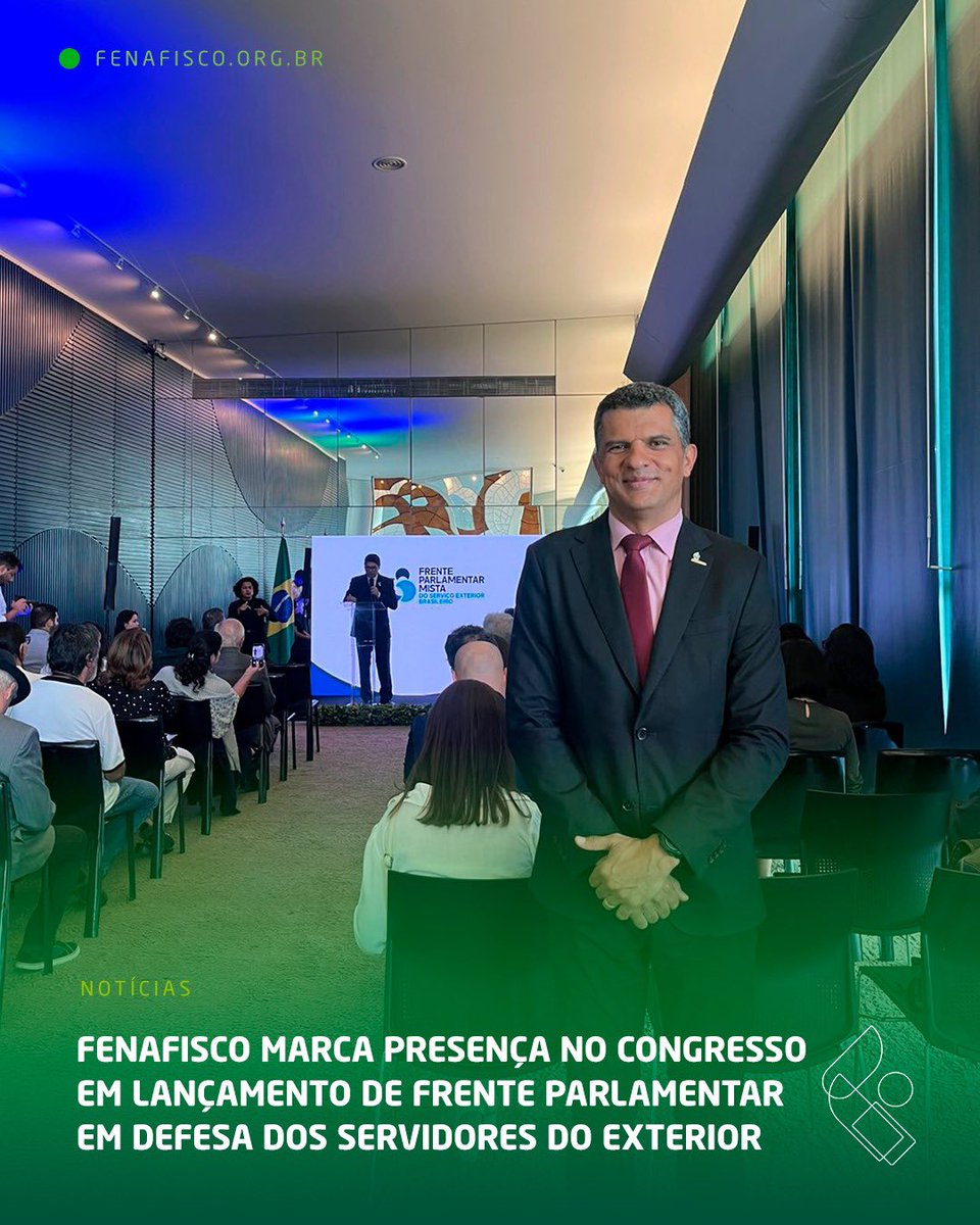 A Fenafisco acompanhou o lançamento da Frente Parlamentar Mista do Serviço Público Exterior Brasileiro, no Congresso Nacional. A iniciativa fortalece o diálogo entre o Parlamento e as carreiras que representam o Brasil no exterior.