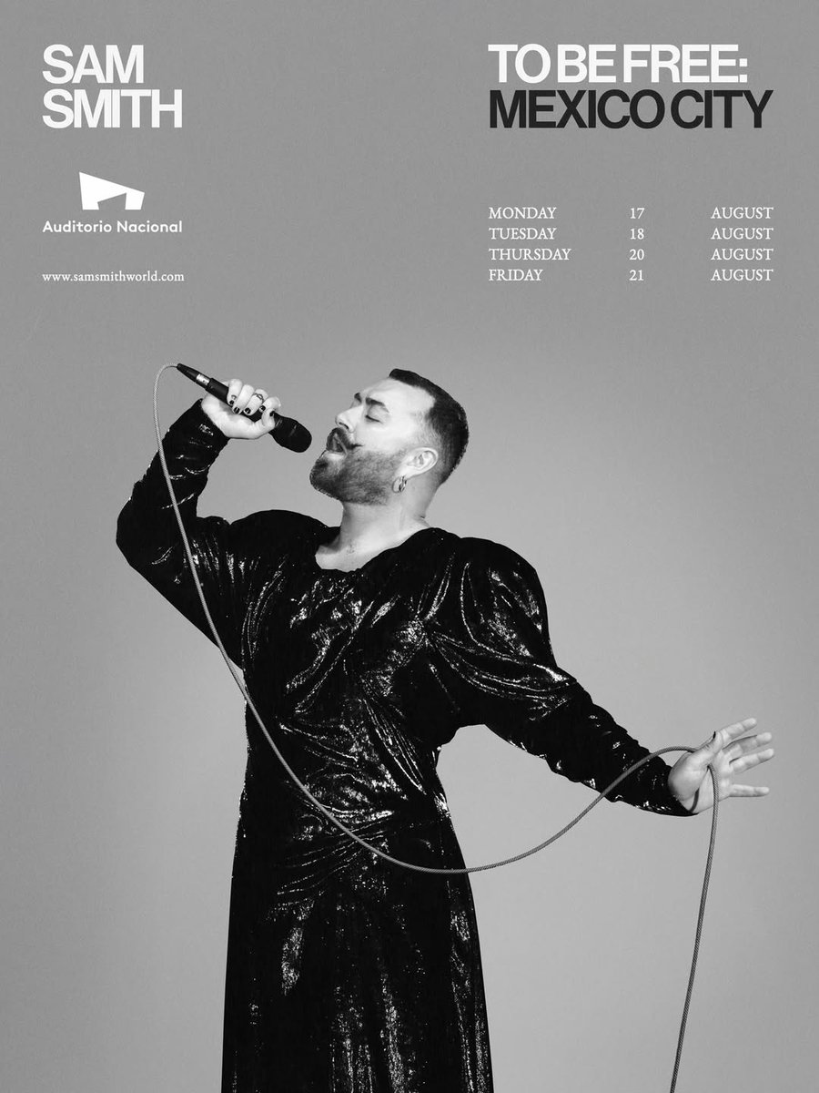 LavaderoMunecas's tweet image. Los rumores se han confirmado... ¡@samsmith viene a México! 🥰

Ofrecerá cuatro conciertos en el @AuditorioMx como parte de su gira #ToBeFree, los boletos saldrán en pre-venta exclusiva para fans el 22 de marzo. Regístrate aquí: 
drop.cobrand.com/d/samsmith/tbf…

#Conciertos 🎤
#SamSmith