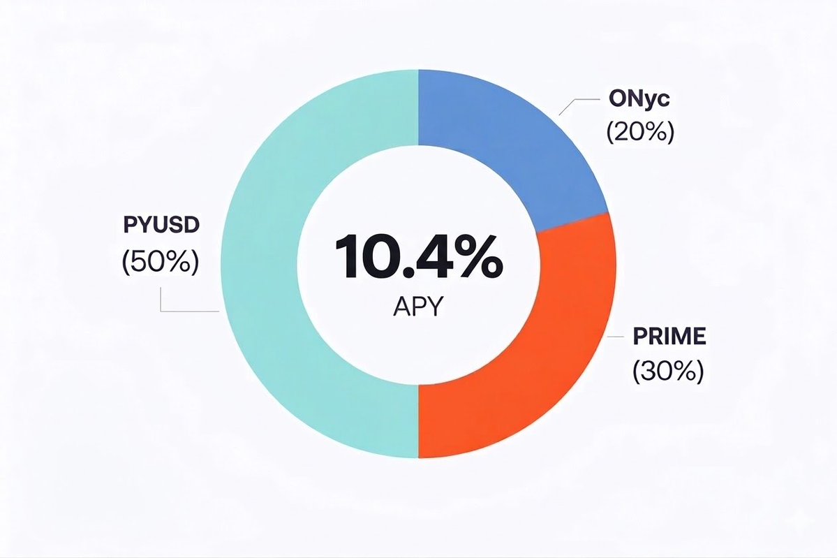 if intern had to manage his family’s savings on <a href="/kamino/">Kamino</a>, the full setup would look like this:

- 20%: ONyc/USDG Multiply (17% APY)

$ONYC is <a href="/onrefinance/">OnRe</a>'s yield-bearing token, backed by reinsurance premiums. it earns yield by absorbing losses from covered events.
-> Risks: if