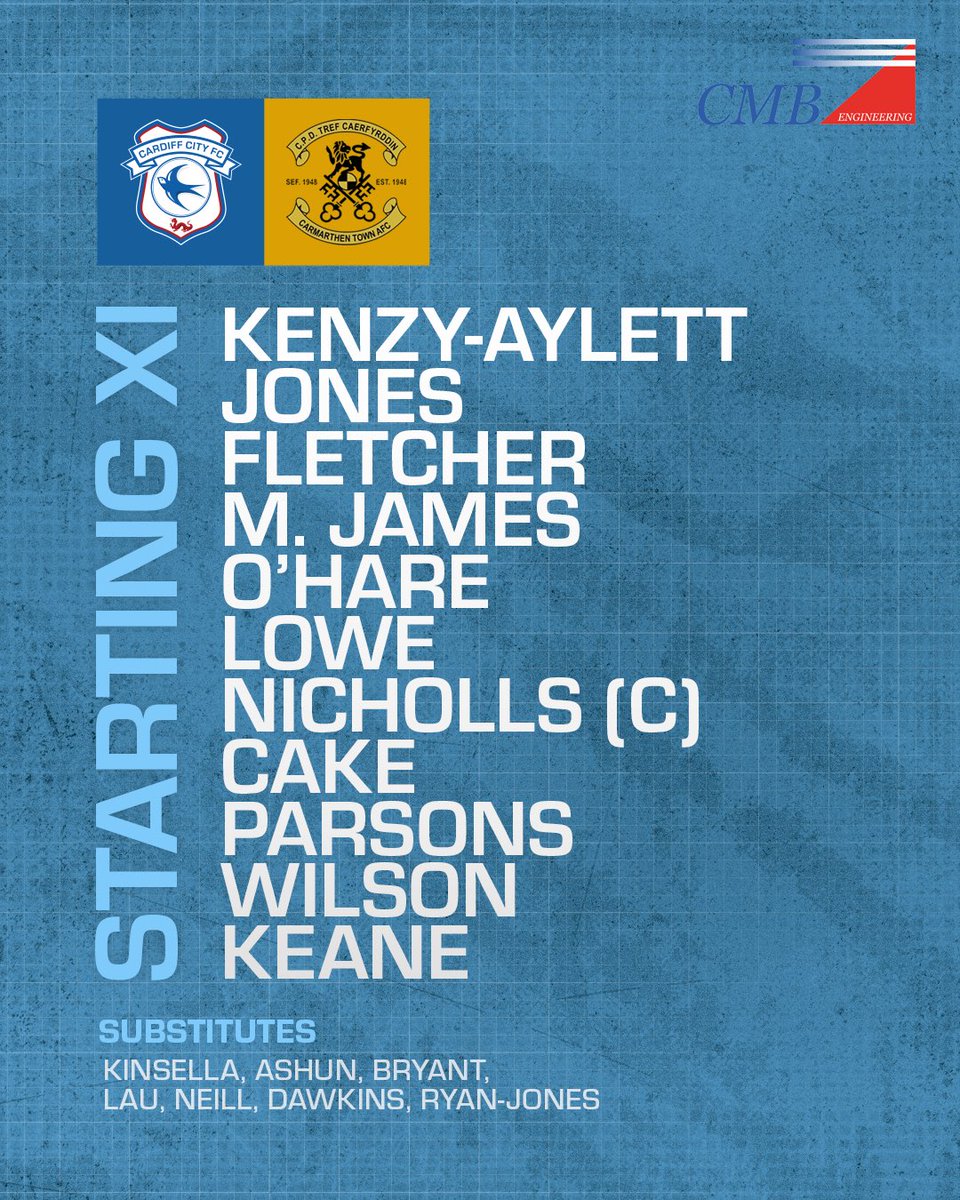 CardiffCityFCW's tweet photo. 🔢

Here is our U19’s lineup for tonight’s fixture with Carmarthen Town! 💙

#CityAsOne | @CMBEngineering https://t.co/mRbm63WqH6