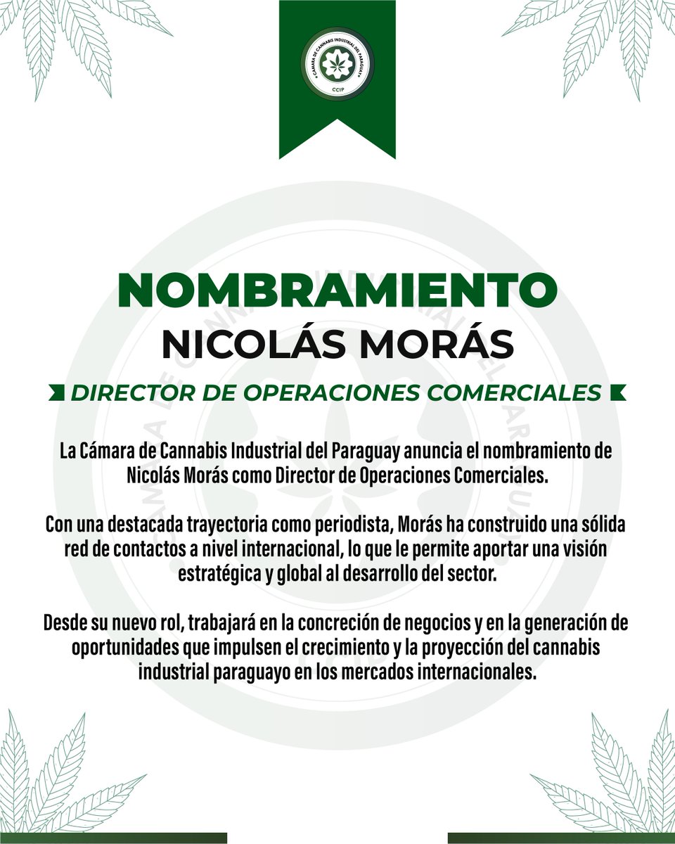 Cámara de Cannabis Industrial del Paraguay tweet media