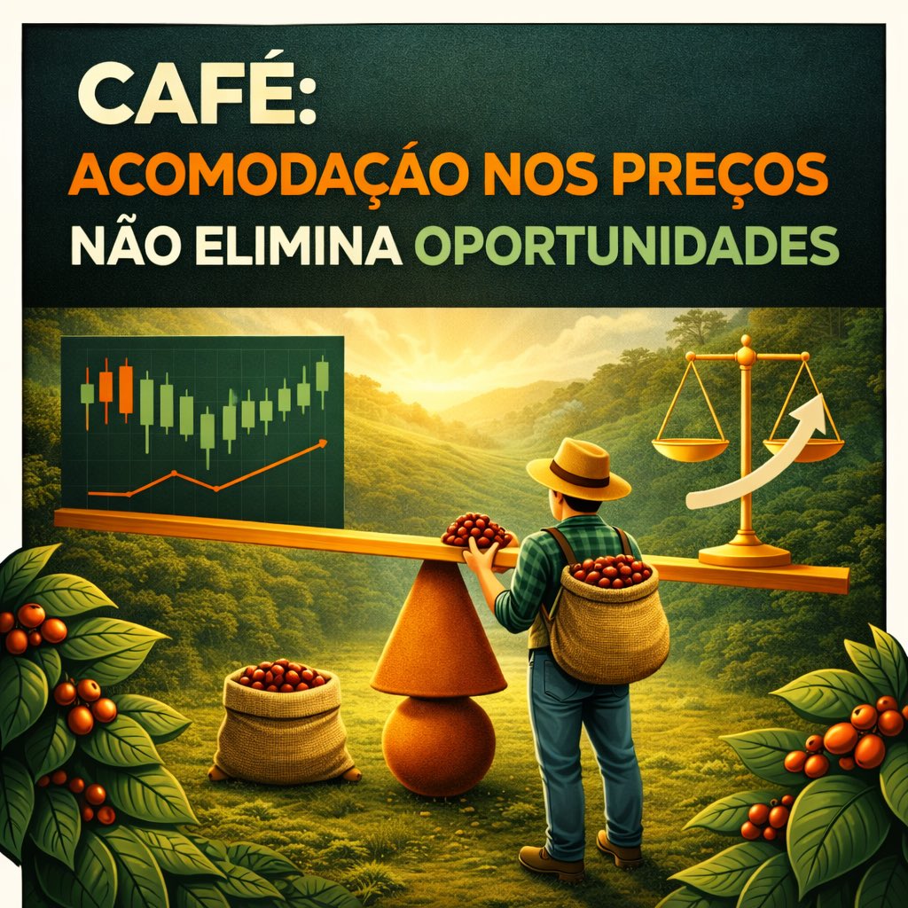 🟥⭕☕⭕🟥   CAFÉ: acomodação nos preços não elimina oportunidades tinyurl.com/4hm5a95x