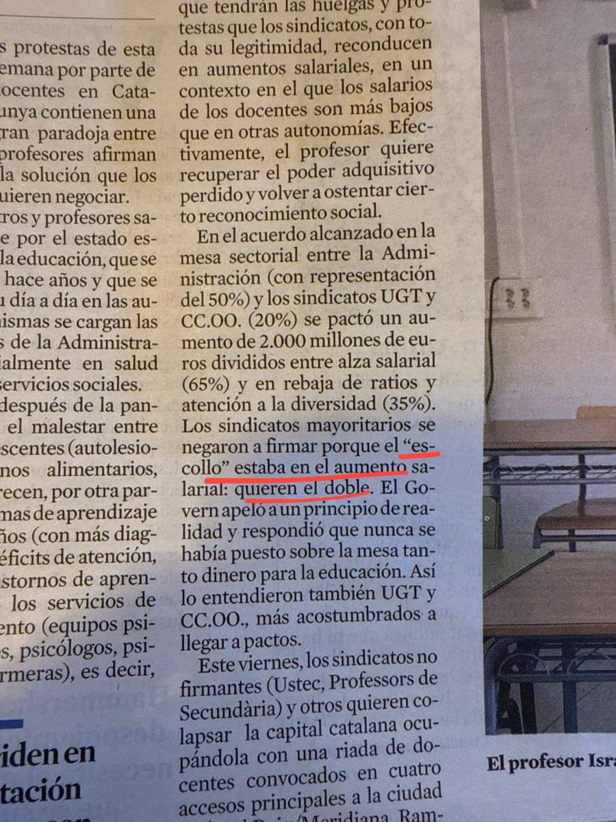dcruzf's tweet photo. Serà molt complicat canviar el relat, però aquesta peça de @cfdeh explica prou bé el punt del desacord.

L’acord de país per l’educació recull gran part de les reivindicacions i, sobre tot, reverteixen 25 anys d’immobilisme. 

És imprescindible que contribuïm a fer-nos entendre. https://t.co/ILkro8oWVn